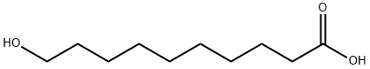 10-Hydroxydecanoic acid Structure