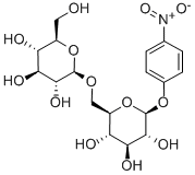 4-Nitrophenyl2-O-(b-D-glucopyranosyl)-b-D-glucopyranoside Structure