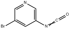 3-ブロモ-5-イソシアナトピリジン 化学構造式