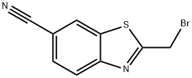 6-Benzothiazolecarbonitrile, 2-(broMoMethyl)- Struktur