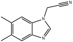 1H-Benzimidazole-1-acetonitrile,5,6-dimethyl-(9CI) Structure