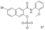 NAPHTHOL AS-BI SULFATE POTASSIUM SALT Struktur