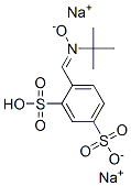 1,3-BENZENEDISULFONIC ACID, 4-[[(1,1-DIMETHYLETHYL)OXIDOIMINO]METHYL]-,DISODIUM SALT Struktur