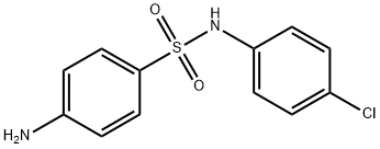 4-アミノ-N-(4-クロロフェニル)ベンゼンスルホンアミド 化学構造式