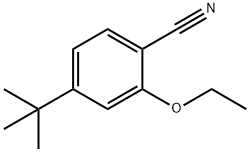 4-(叔丁基)-2-乙氧基苯甲腈 结构式