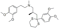 (2R)-3-[2-(3,4-dimethoxyphenyl)-1,3-dithian-2-yl]-N-[2-(3,4-dimethoxyp henyl)ethyl]-N,2-dimethyl-propan-1-amine Struktur