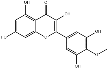 2-(3,5-Dihydroxy-4-methoxyphenyl)-3,5,7-trihydroxy-4H-1-benzopyran-4-one Structure