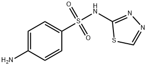 4-氨基-N-(1,3,4-噻二唑-2-基)苯-1-磺酰胺, 16806-29-4, 结构式