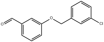 3-[(3-クロロベンジル)オキシ]ベンズアルデヒド 化学構造式