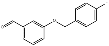 3-(4-フルオロベンジルオキシ)ベンズアルデヒド 化学構造式
