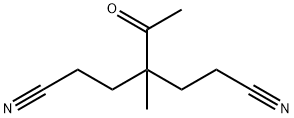 4-アセチル-4-メチルヘプタンジニトリル 化学構造式
