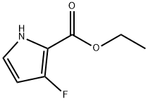 3-氟-1H-吡咯-2-羧酸乙酯, 168102-05-4, 结构式