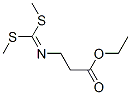 3-AMINO-N-[BIS(METHYLTHIO)METHYLEN]-PROPIONIC ACID ETHYL ESTER 化学構造式