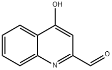 4-ヒドロキシキノリン-2-カルブアルデヒド 化学構造式