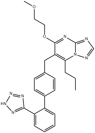 4-(2-methoxyethoxy)-2-propyl-3-[[4-[2-(2H-tetrazol-5-yl)phenyl]phenyl] methyl]-1,5,7,9-tetrazabicyclo[4.3.0]nona-2,4,6,8-tetraene|