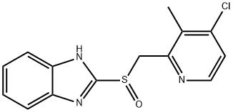 4-Desmethoxypropoxyl-4-chloro Rabeprazole Struktur