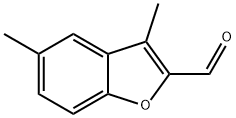 3,5-二甲基-苯并呋喃-2-甲醛, 16817-34-8, 结构式