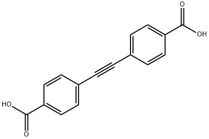 4,4'-(エチン-1,2-ジイル)二安息香酸 化学構造式