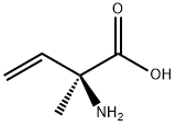 (2S)-2-アミノ-2-メチル-3-ブテン酸 化学構造式