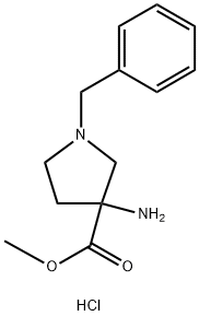 3-氨基-1-苄基-吡咯烷-3-羧酸甲酯(2HCL), 168210-69-3, 结构式