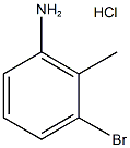 3-Bromo-2-methylaniline, HCl Structure