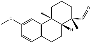 (1S)-1,4aβ-Dimethyl-6-methoxy-1,2,3,4,4a,9,10,10aα-octahydrophenanthrene-1β-carbaldehyde Structure