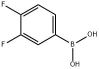 3,4-二氟苯硼酸,168267-41-2,结构式