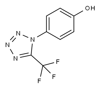 4-(5-TRIFLUOROMETHYL-TETRAZOL-1-YL)-PHENOL Struktur
