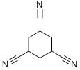 (1α,3α,5α)-1,3,5-シクロヘキサントリカルボニトリル 化学構造式
