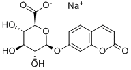 7-羟基香豆素Β-D-葡萄糖羧酸钠盐, 168286-98-4, 结构式