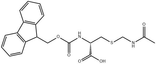 S-[(乙酰基氨基)甲基]-N-[芴甲氧羰基]-D-半胱氨酸,168300-88-7,结构式