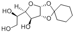 1,2-O-亚环己基-Α-D-呋喃葡萄糖 结构式