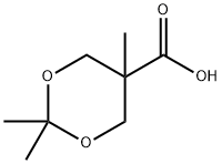 2,2,5-三甲基-1,3-二恶烷-5-甲酸, 16837-14-2, 结构式