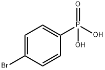 (4-ブロモフェニル)ホスホン酸 化学構造式
