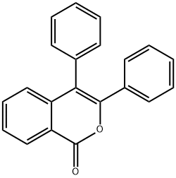 3,4-diphenylisochromen-1-one Structure