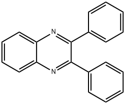 2,3-ジフェニルキノキサリン 化学構造式