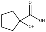 1-ヒドロキシ-1-シクロペンタンカルボン酸 化学構造式