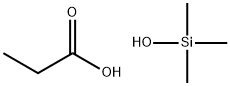 プロピオン酸トリメチルシリル 化学構造式