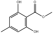 2,6-二羟基-4-甲基苯甲酸甲酯,16846-10-9,结构式