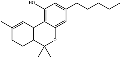 6a,7,8,10a-Tetrahydro-6,6,9-trimethyl-3-pentyl-6H-dibenzo[b,d]pyran-1-ol Struktur