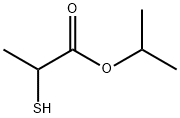 2-メルカプトプロピオン酸1-メチルエチル 化学構造式
