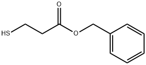3-メルカプトプロピオン酸ベンジル 化学構造式