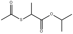 异丙基 2-(乙酰基硫基)丙酸酯 结构式
