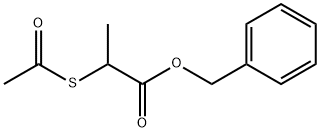 苄基 2-(乙酰基硫基)丙酸酯 结构式