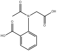 2-[乙酰基(羧甲基)氨基]苯甲酸, 16851-69-7, 结构式