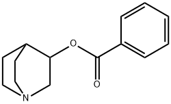 1-アザビシクロ[2.2.2]オクタン-3-オールベンゾアート 化学構造式