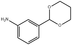 3-(1,3-ジオキサン-2-イル)アニリン 化学構造式