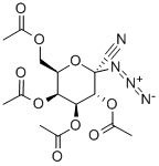 2,3,4,6-TETRA-O-ACETYL-1-AZIDO-1-DEOXY-ALPHA-D-GALACTOPYRANOSYL CYANIDE Structure