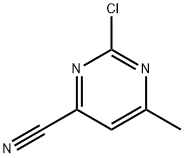 2-CHLORO-6-METHYLPYRIMIDINE-4-CARBONITRILE Struktur