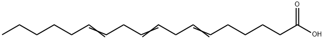 (6E,9E,12E)-octadeca-6,9,12-trienoic acid Struktur
